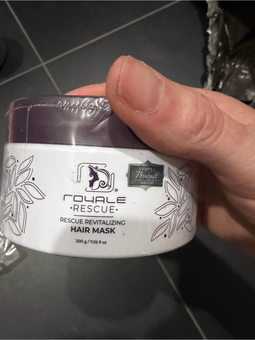 Royale Rescue Revitalizing Hair Mask - White & Purple